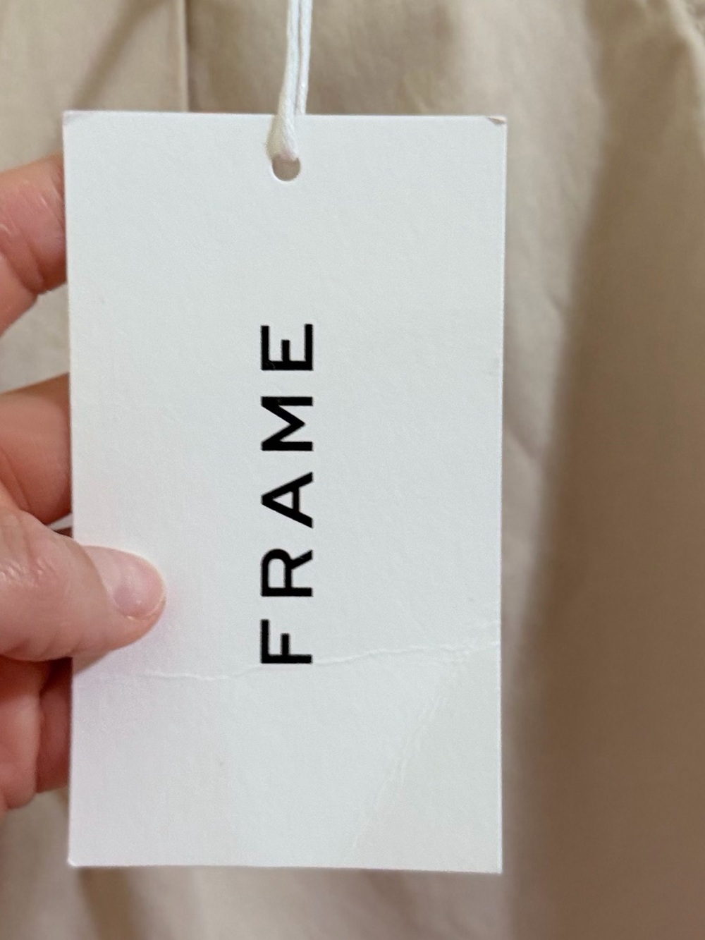 FRAME Fluid Twill Pleated Pants Size 30 NWT Off White Cream Barrel Cotton $280 - Picture 7 of 13